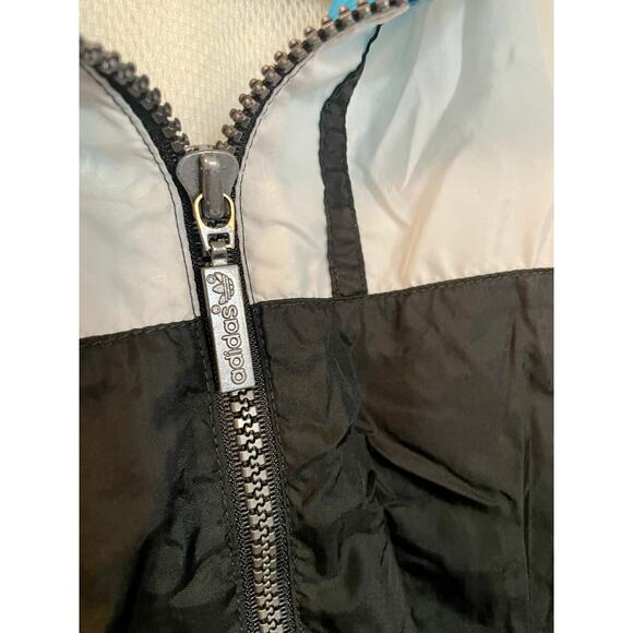 Vintage 90s Adidas Black, White, and Blue Windbreaker Adult Large - Picture 3 of 4